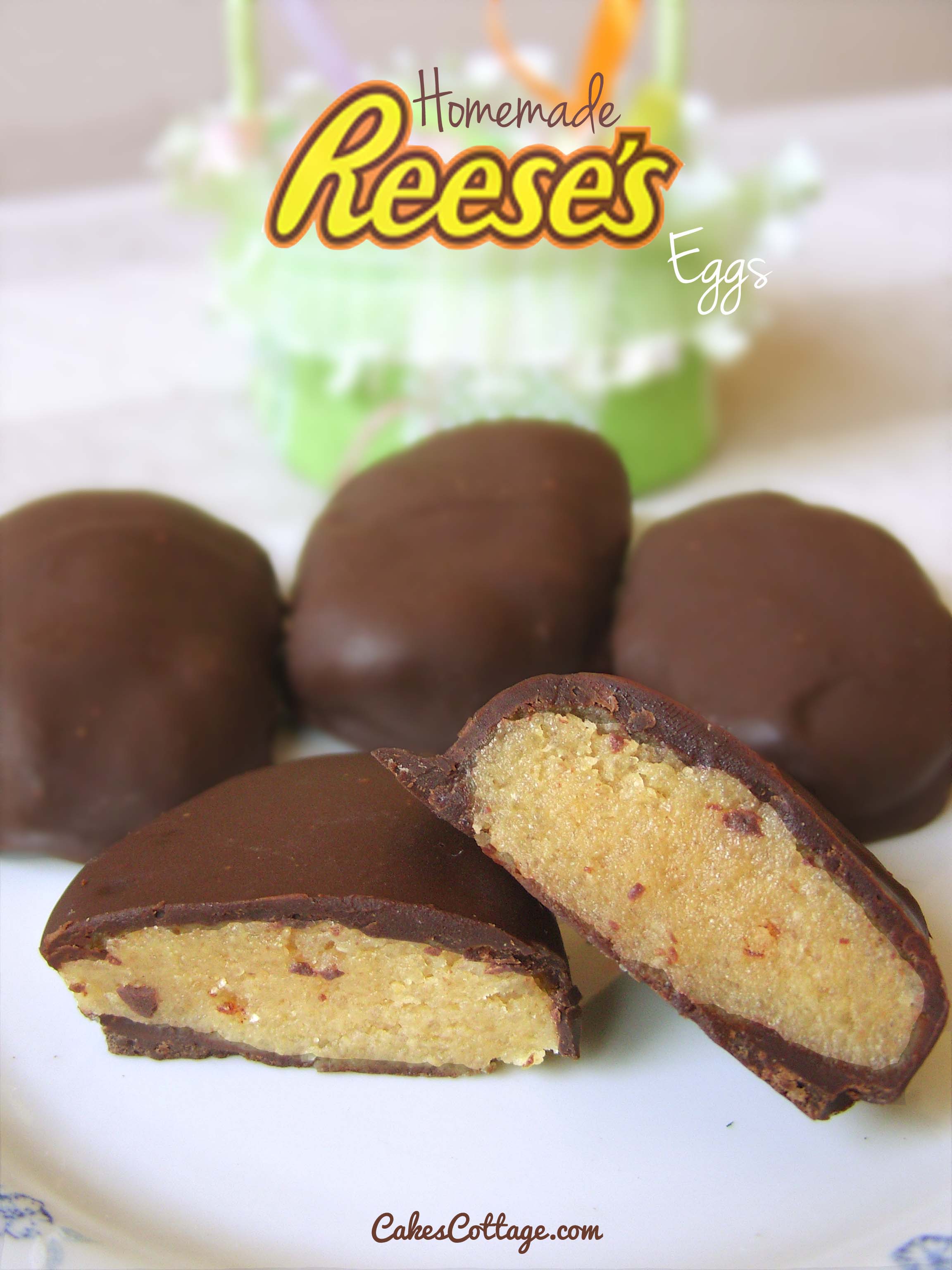 5-ingredient Peanut Butter stuffed Reese's eggs Copycat recipe