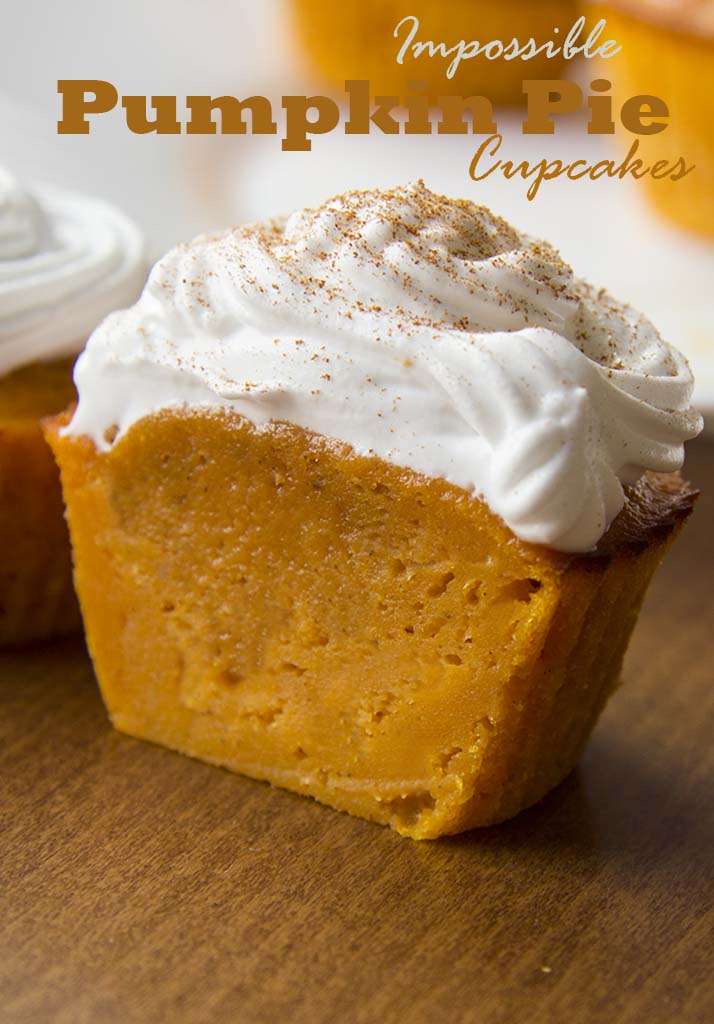 Impossible Pumpkin Pie Cupcakes - Cakescottage