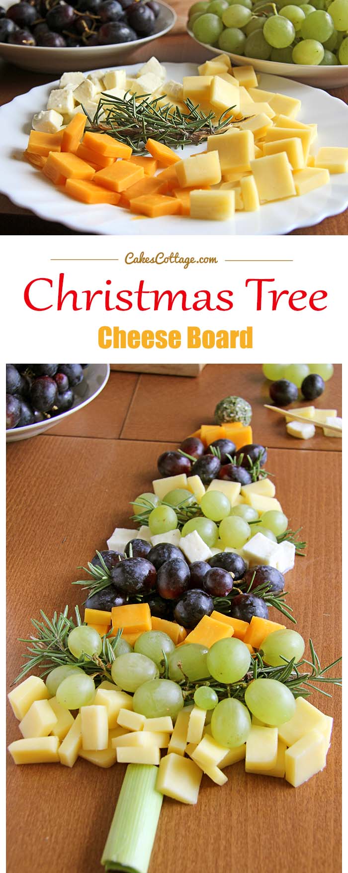 Christmas Tree Cheese Board - Cakescottage