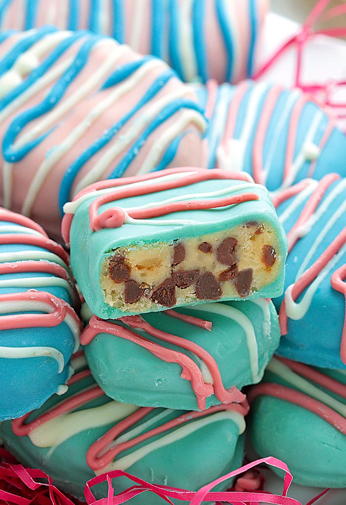 I promise that no one will be disappointed if they find these Easter Egg Cookie Dough Truffles in their baskets Easter morning!
