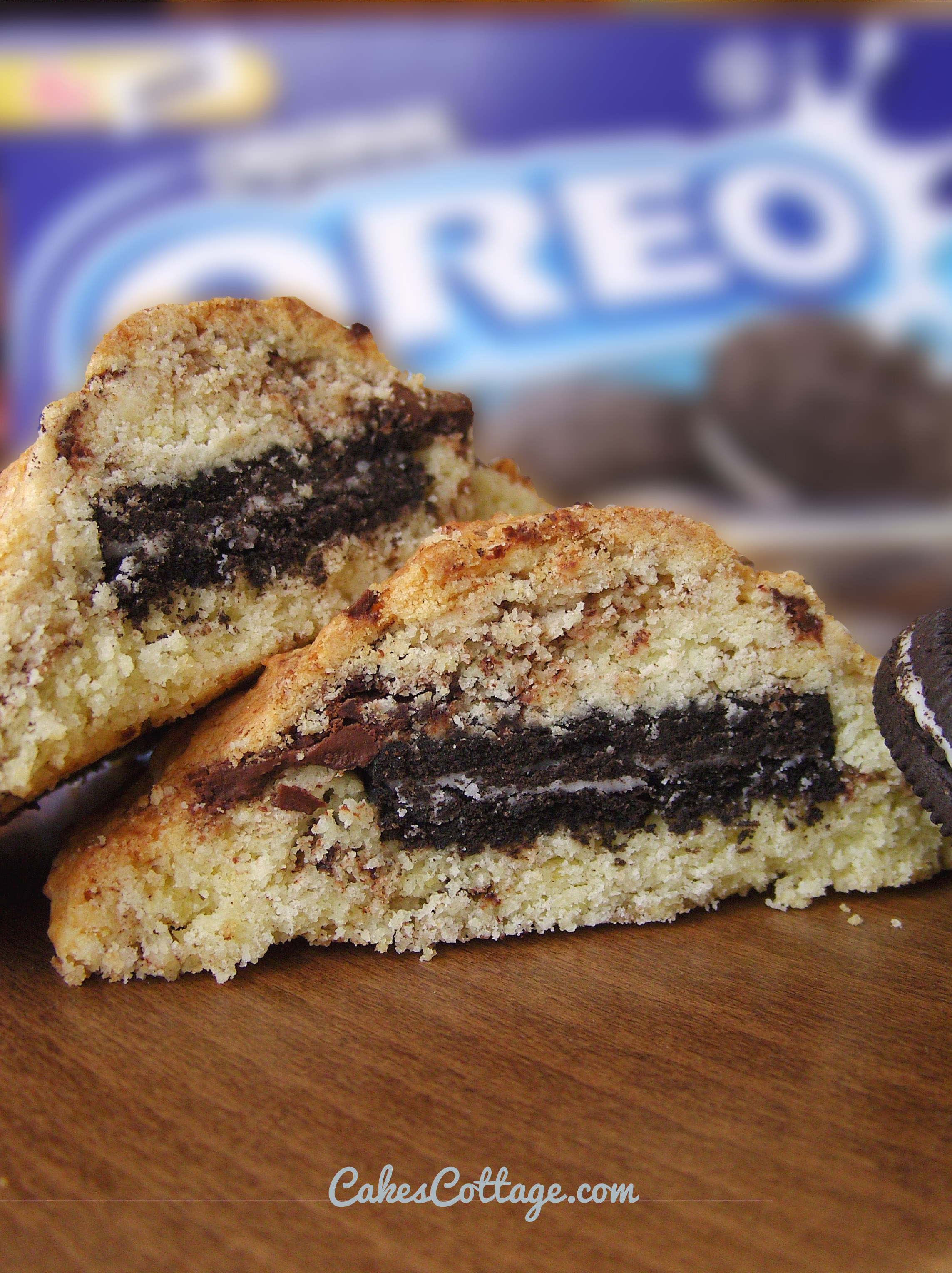 It All Started With Oreo Oreo Stuffed Chocolate Chip Cookie Cakescottage