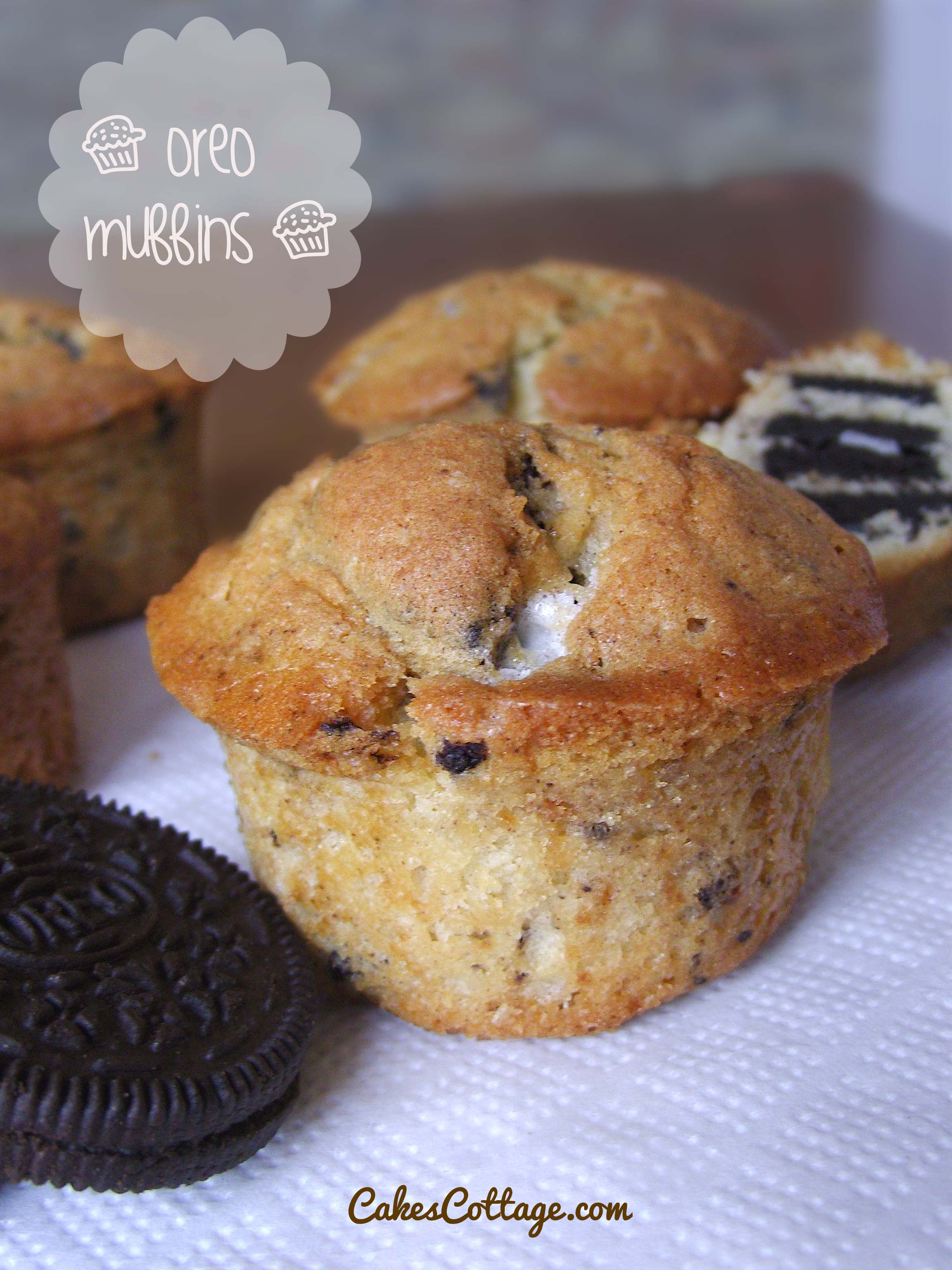 Oreo Muffins - Cakescottage