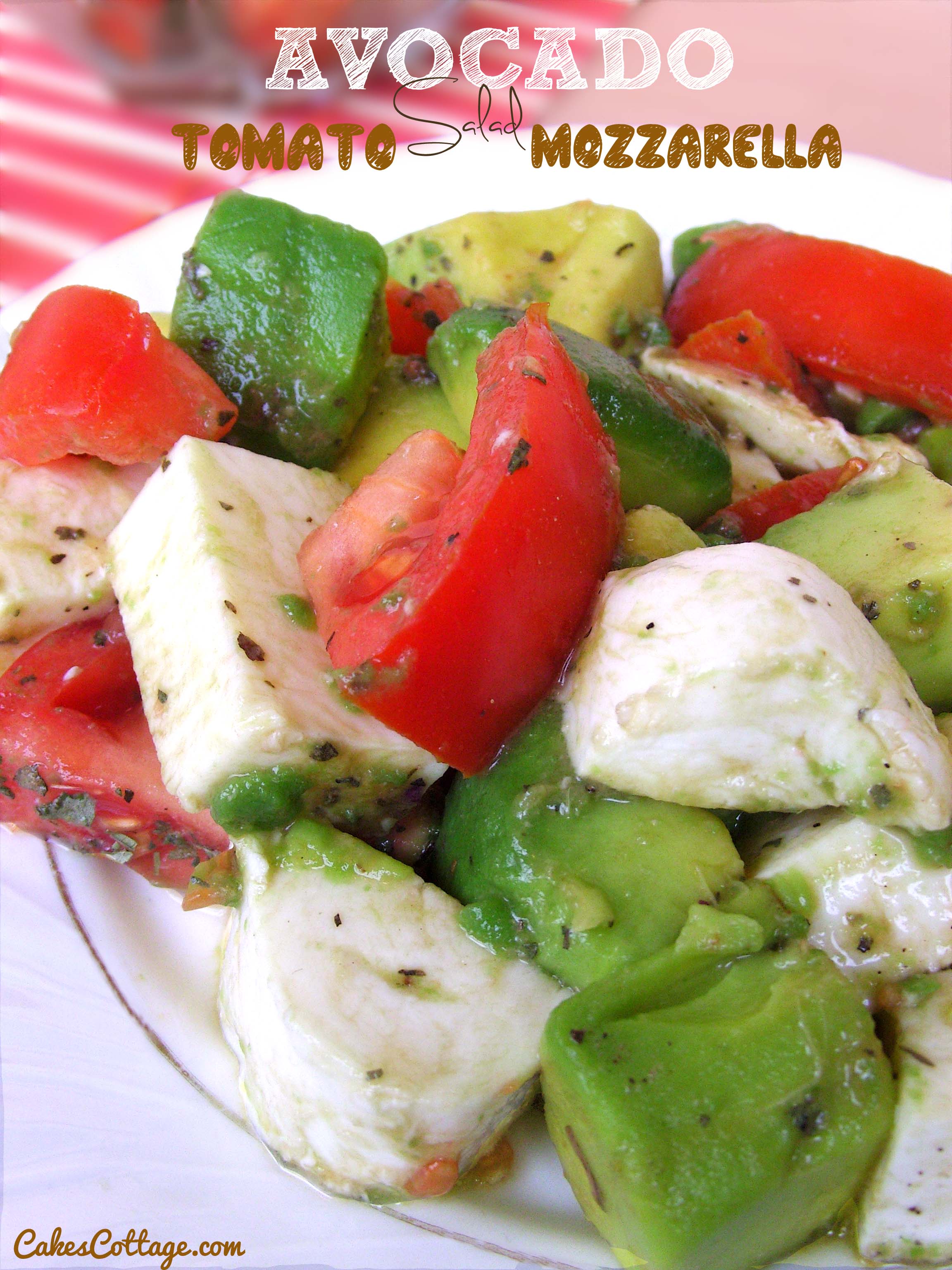 Easiest Way to Prepare Yummy Tomato Mozzarella Avocado Salad - Prudent ...