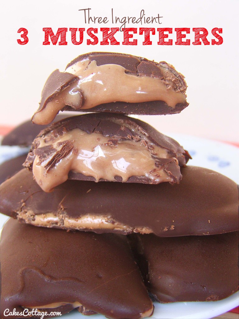 Three Ingredient Homemade 3 Musketeers Cakescottage