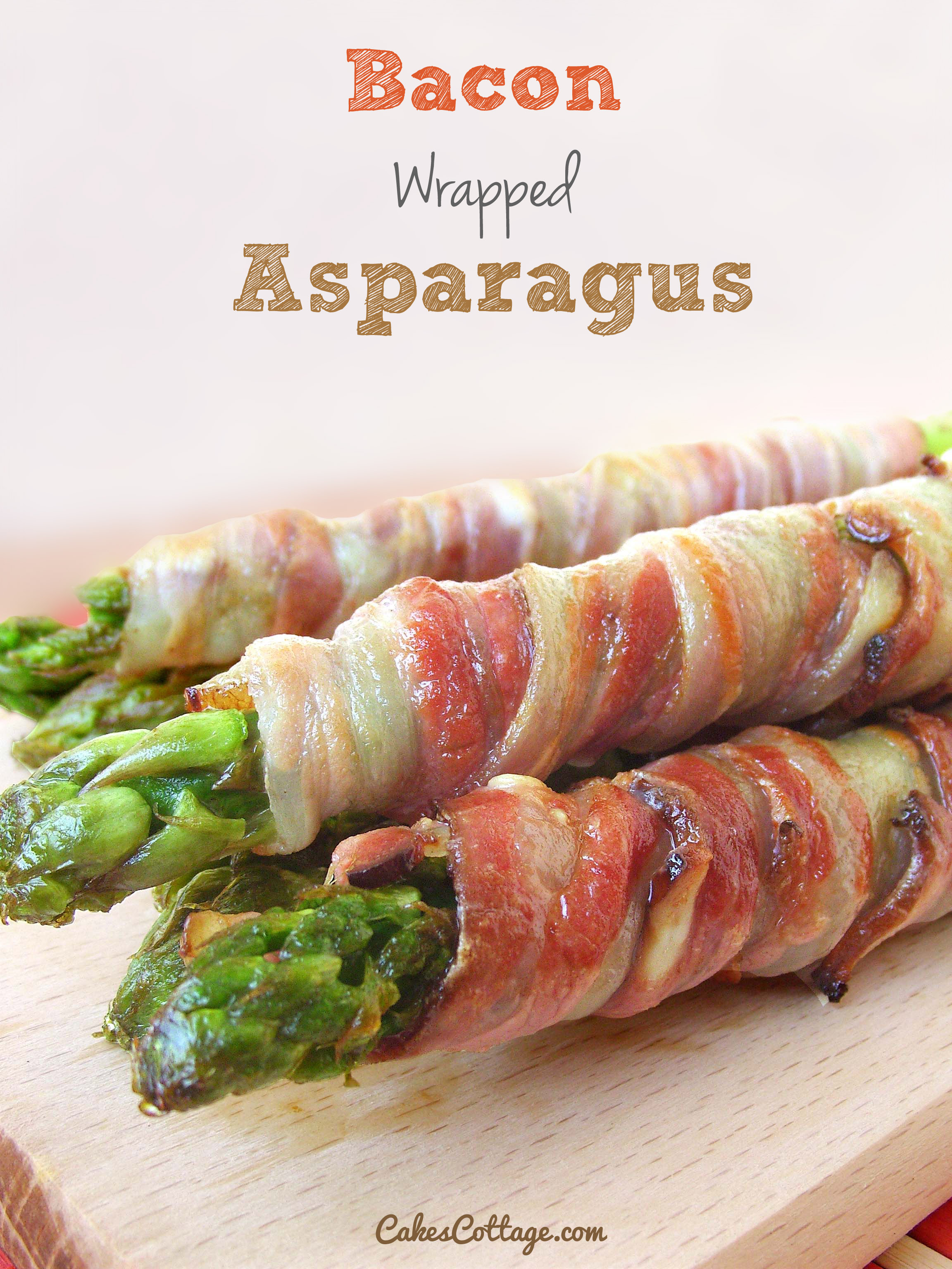 Bacon Wrapped Asparagus Cakescottage