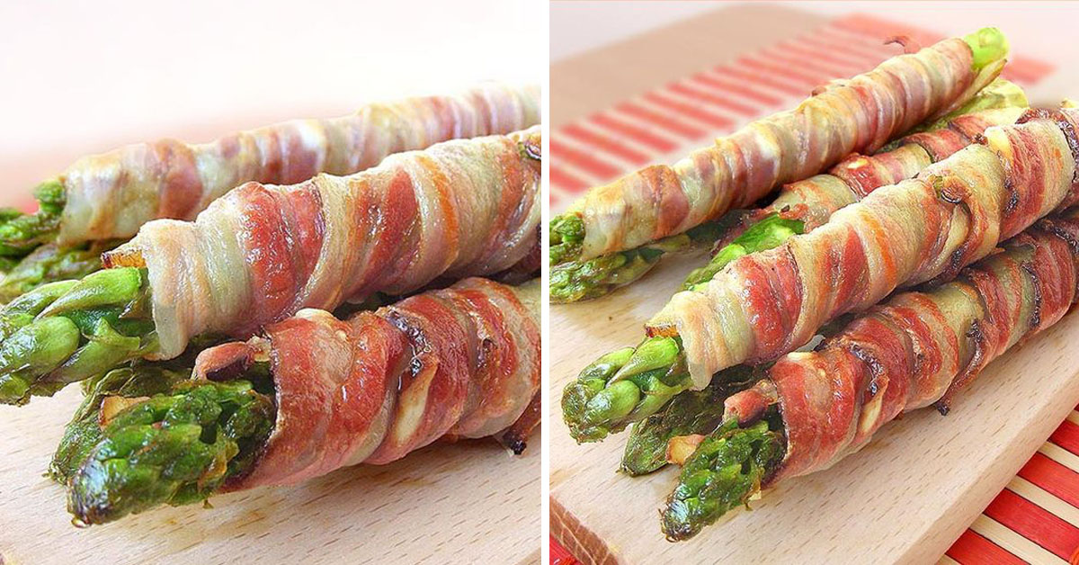 Bacon Wrapped Asparagus Cakescottage