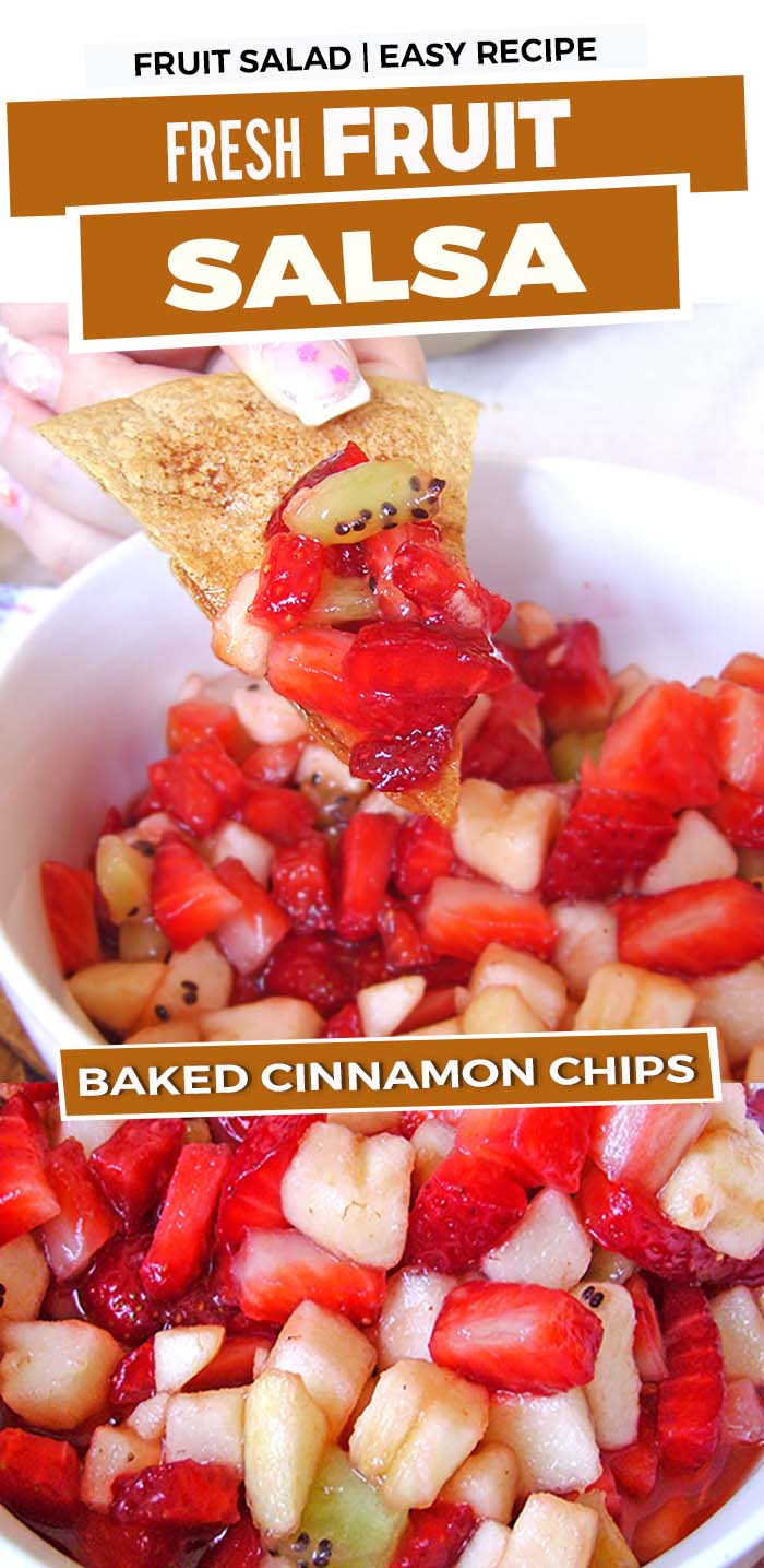 strawberry salsa with cinnamon chips