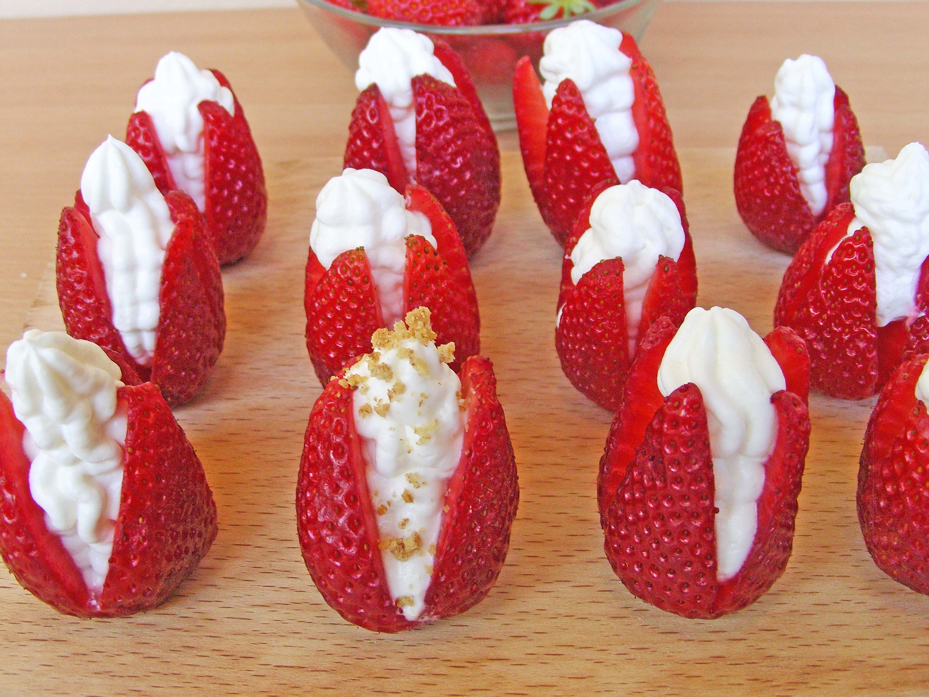 Cream Filled Strawberries 