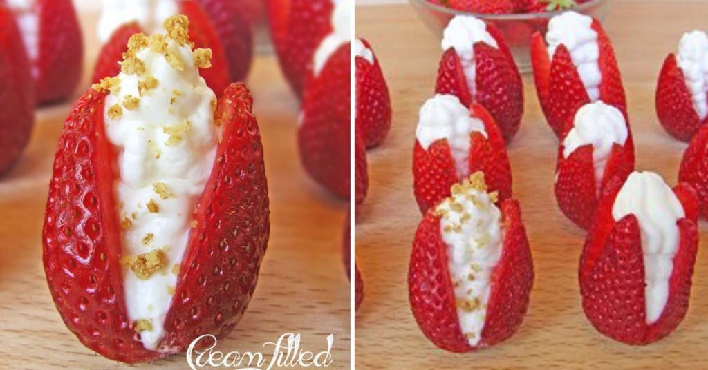 Cream Filled Strawberries Cakescottage 9788