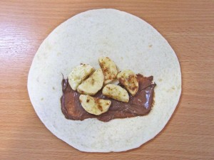 Nutella and Banana Chimichangas