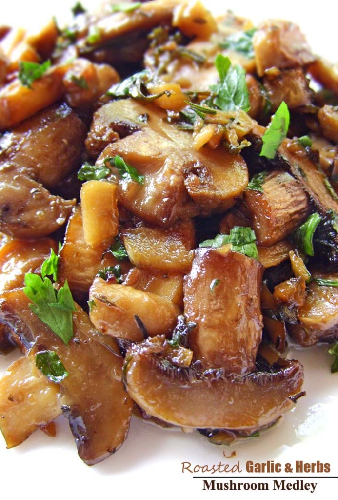 Roasted Garlic & Herb Mushroom Medley Recipe Cakescottage