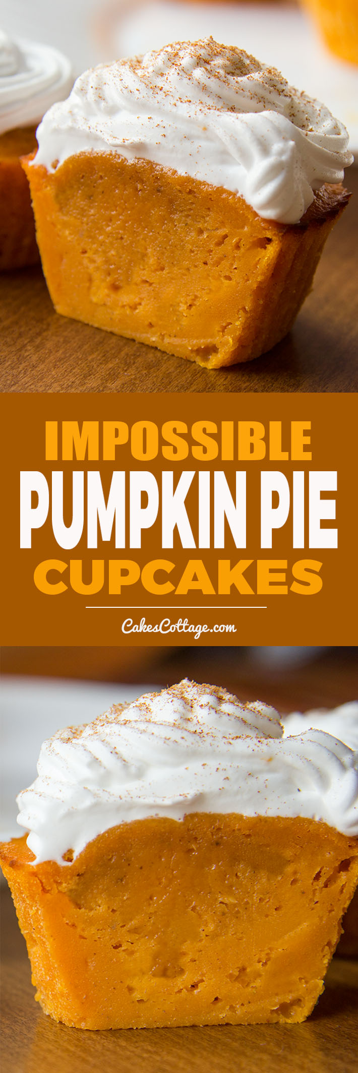 Impossible Pumpkin Pie Cupcakes | Impossibly Easy