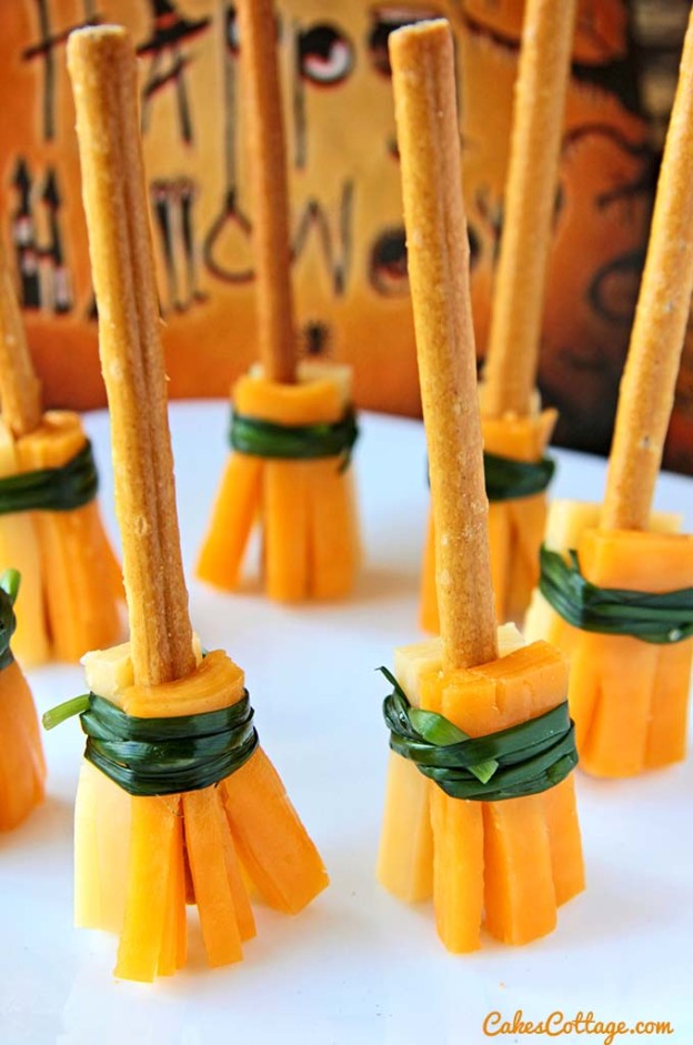 Cheesy Witches Broomsticks - Cakescottage