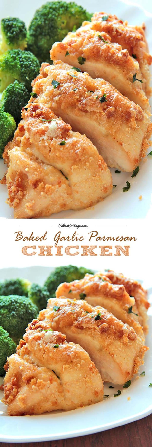 Baked Garlic Parmesan Chicken Cakescottage