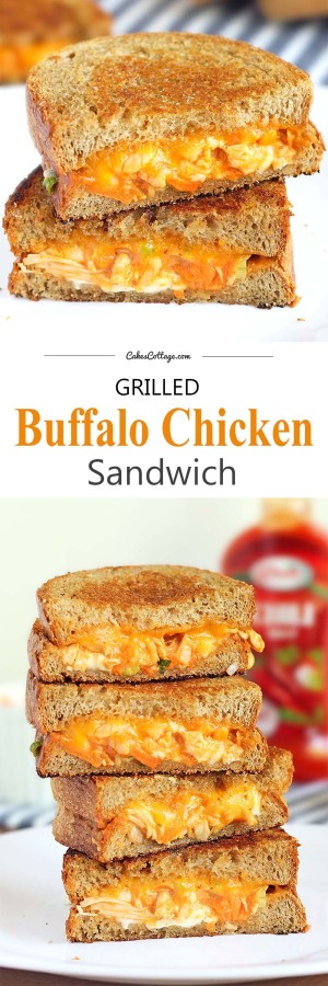 Grilled Buffalo Chicken Sandwich - Cakescottage