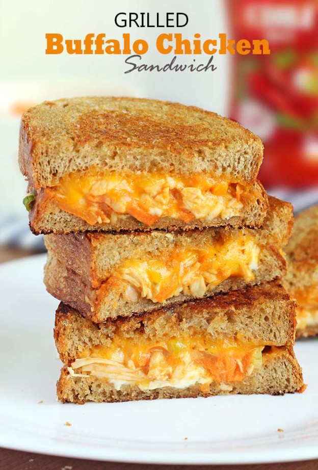 Grilled Buffalo Chicken Sandwich - Cakescottage