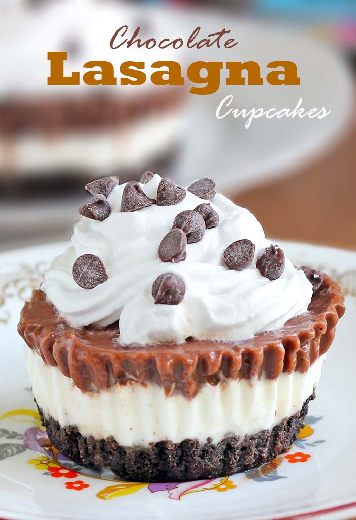 probeer deze heerlijke chocolade lasagne cupcakes, en we zijn er zeker van dat het uw favoriete zomer of een andere tijd traktatie zal worden!