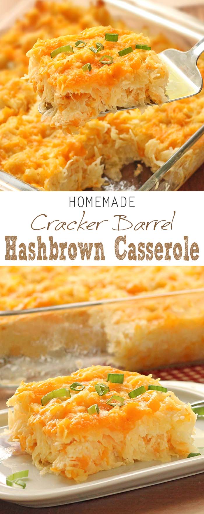  Homemade Cracker Barrel HashBrown Casserole is super easy to whip up, but grants you restaurant quality taste right in your own kitchen.