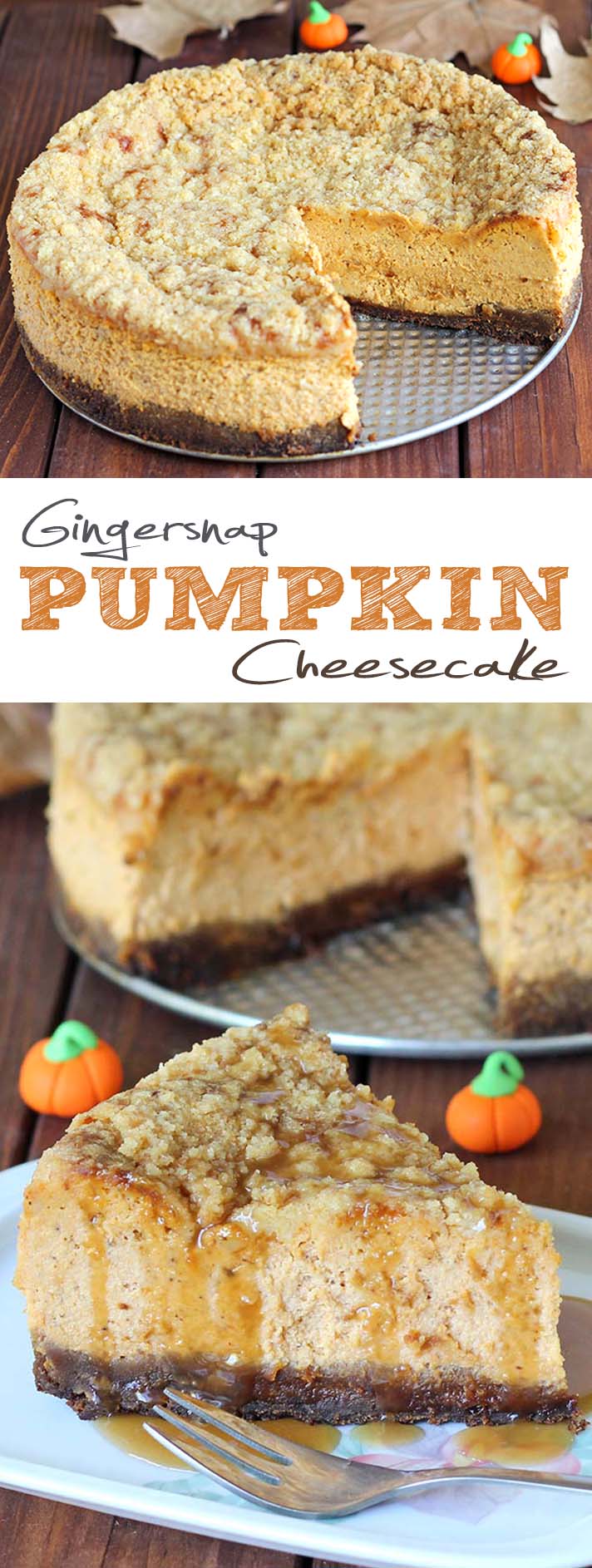 Pumpkin pie is always expected at Thanksgiving, but this year shake things up a bit and make Gingersnap Pumpkin Cheesecake instead. 