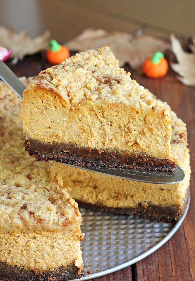 Gingersnap Pumpkin Cheesecake Cakescottage 0729