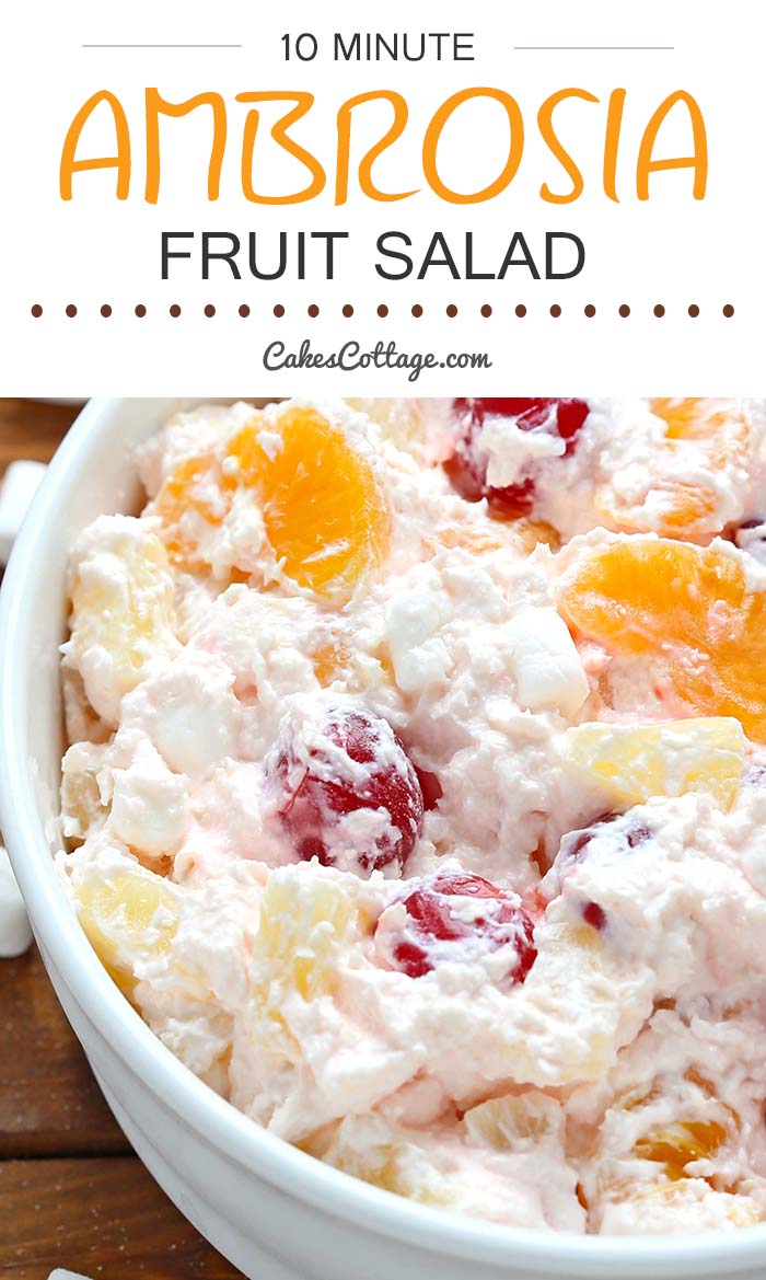 Ambrosia Salad Cakescottage