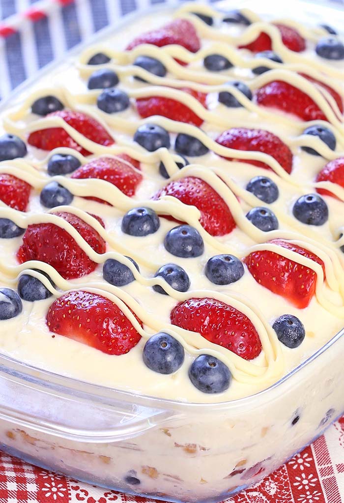 No Bake Summer Berry Icebox Cake | Recipe Cart