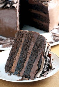 Dark Chocolate Cake - Cakescottage