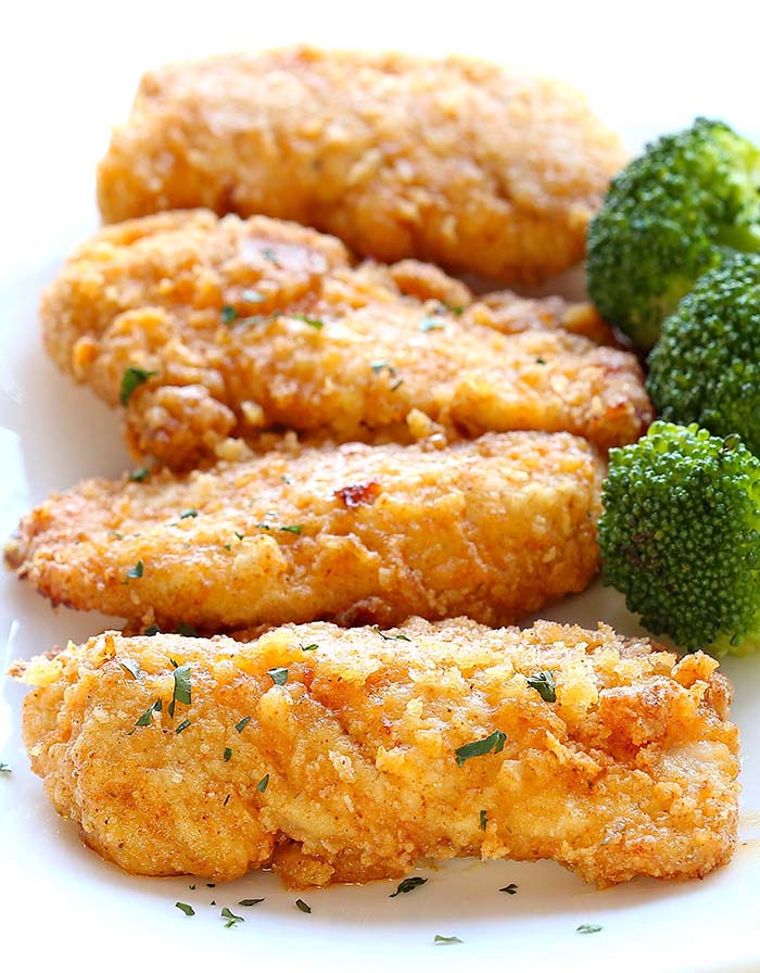 The Best Oven Fried Chicken - Cakescottage