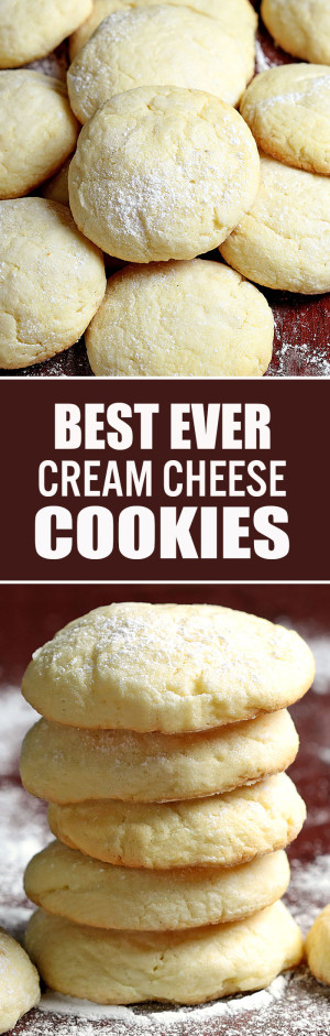 Easy Cream Cheese Cookies - Cakescottage