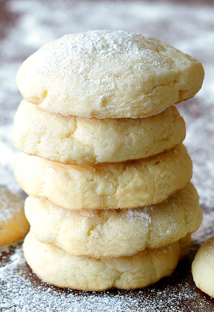 Soft, chewy, irresistible Crem Cheese Cookies and did I mention EASY?
