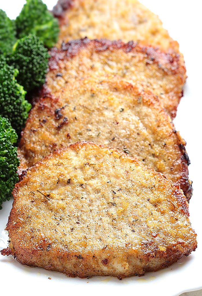 Baked Garlic Parmesan Pork Chops Cakescottage