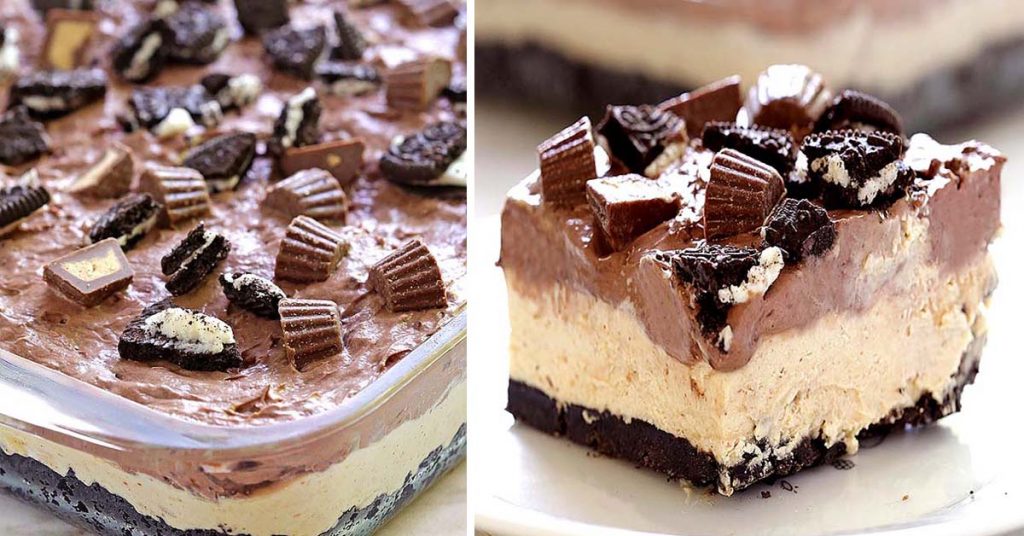 No Bake Chocolate Peanut Butter Dessert Cakescottage