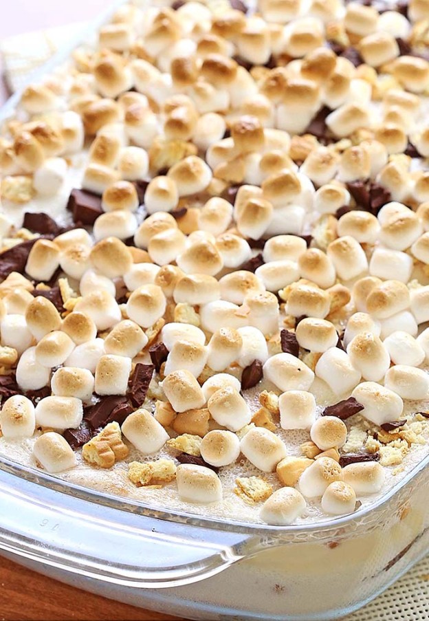 No Bake S'mores Icebox Cake - Cakescottage