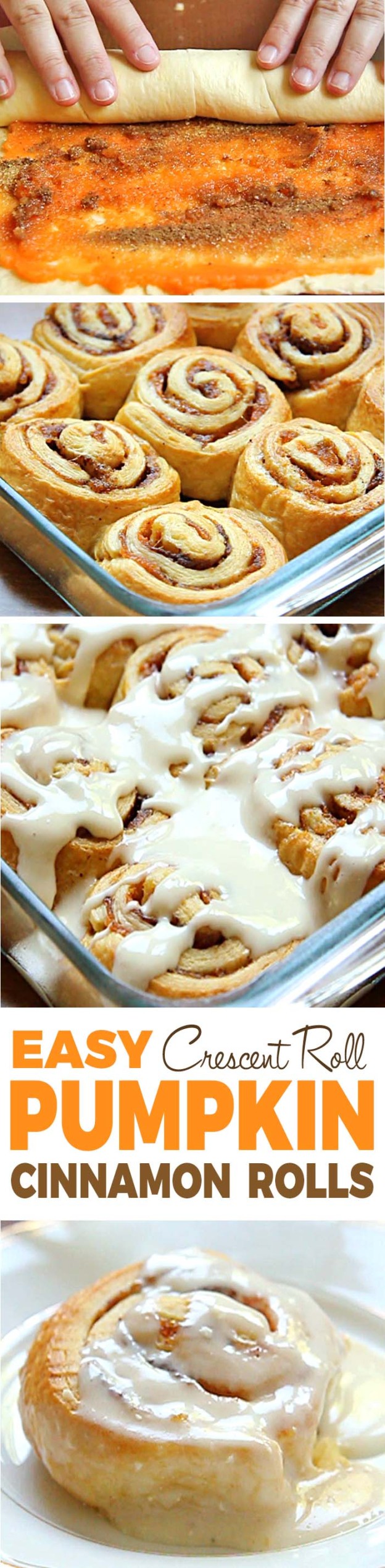 Easy Pumpkin Cinnamon Rolls - Cakescottage