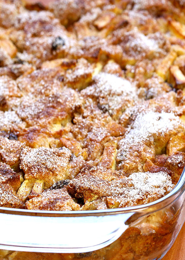 Apple Pie Bread Pudding - Cakescottage