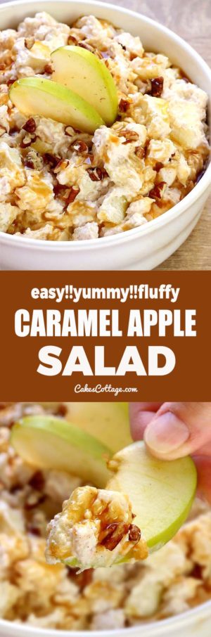 Caramel Apple Salad - Cakescottage