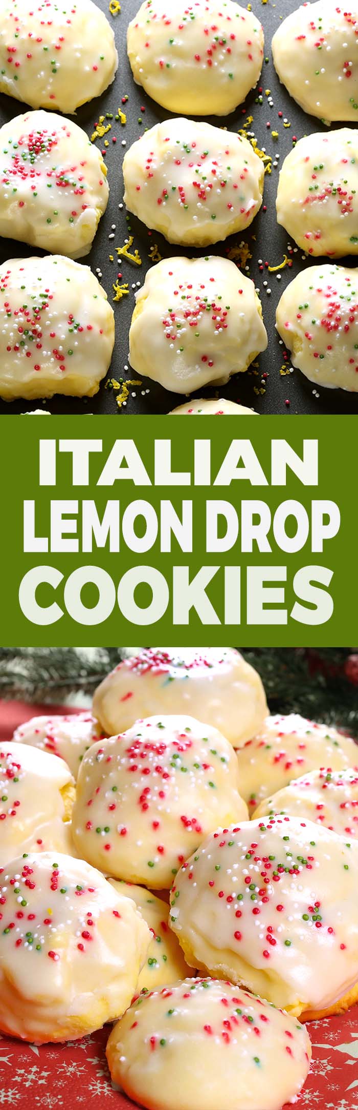 Lemon drop cookies, iced Italian cookies or anginetti, whatever your family calls them you’ll be sure to find these traditional Italian cookies at many special occasions and holiday cookie trays.