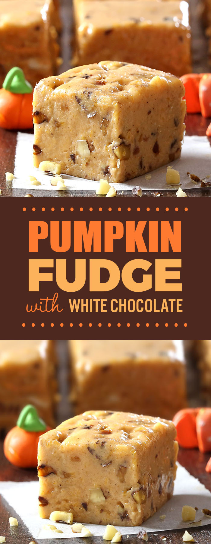 It's no trick – Pumpkin pie fudge is a quick, easy recipe that’s great to bring to a Halloween party, tailgate party or even Thanksgiving.