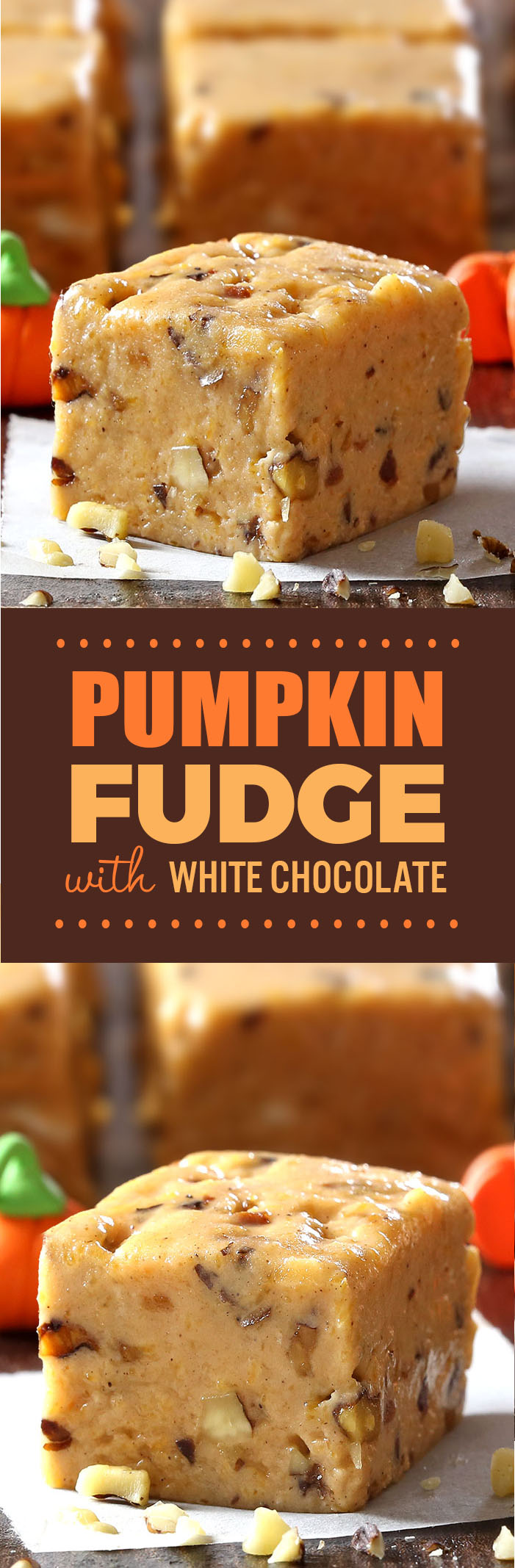 It's no trick – Pumpkin pie fudge is a quick, easy recipe that’s great to bring to a Halloween party, tailgate party or even Thanksgiving.