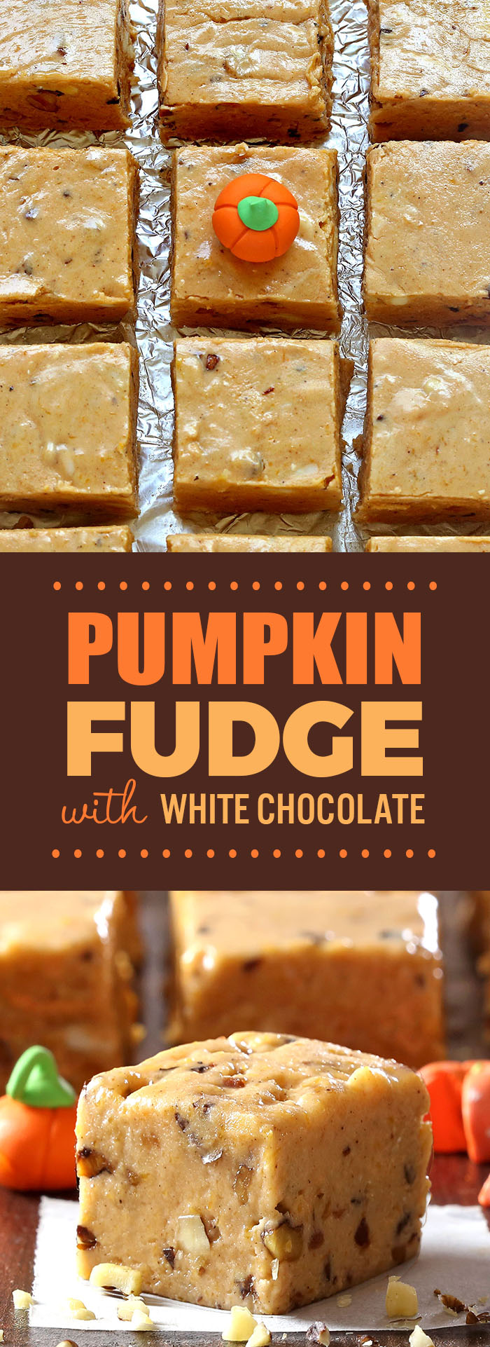 It's no trick – Pumpkin pie fudge is a quick, easy recipe that’s great to bring to a Halloween party, tailgate party or even Thanksgiving.