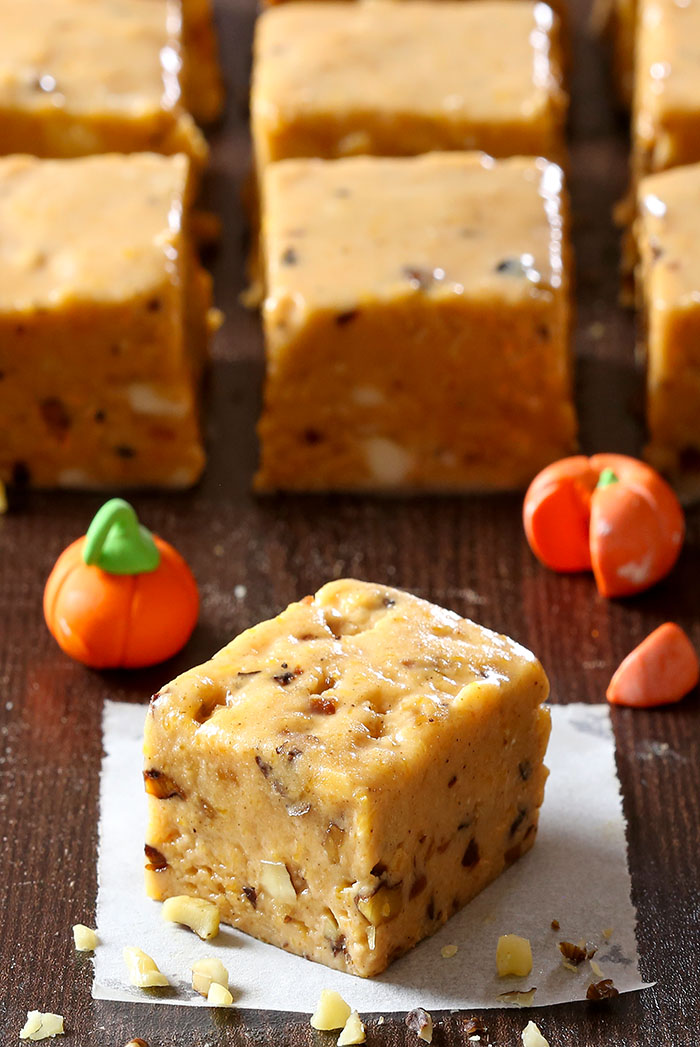 It's no trick – Pumpkin pie fudge is a quick, easy recipe that’s great to bring to a Halloween party, tailgate party or even Thanksgiving.