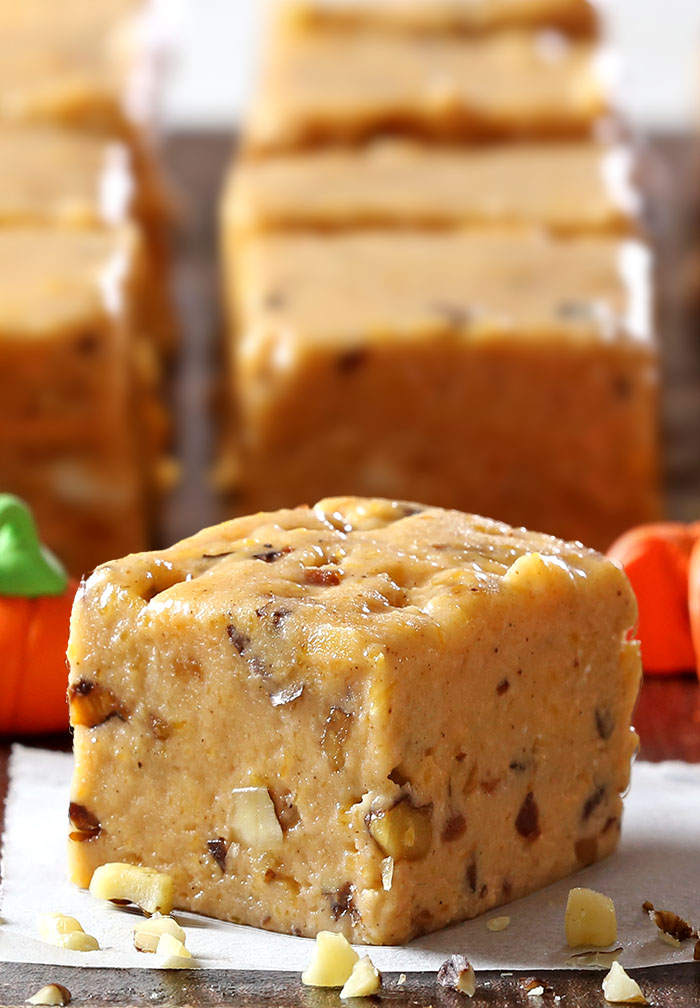 It's no trick – Pumpkin pie fudge is a quick, easy recipe that’s great to bring to a Halloween party, tailgate party or even Thanksgiving.