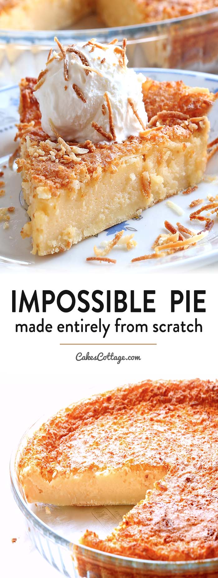 Impossible Pie is the easiest pie you will ever bake, it makes its own crust and two delicious layers while baking.!
