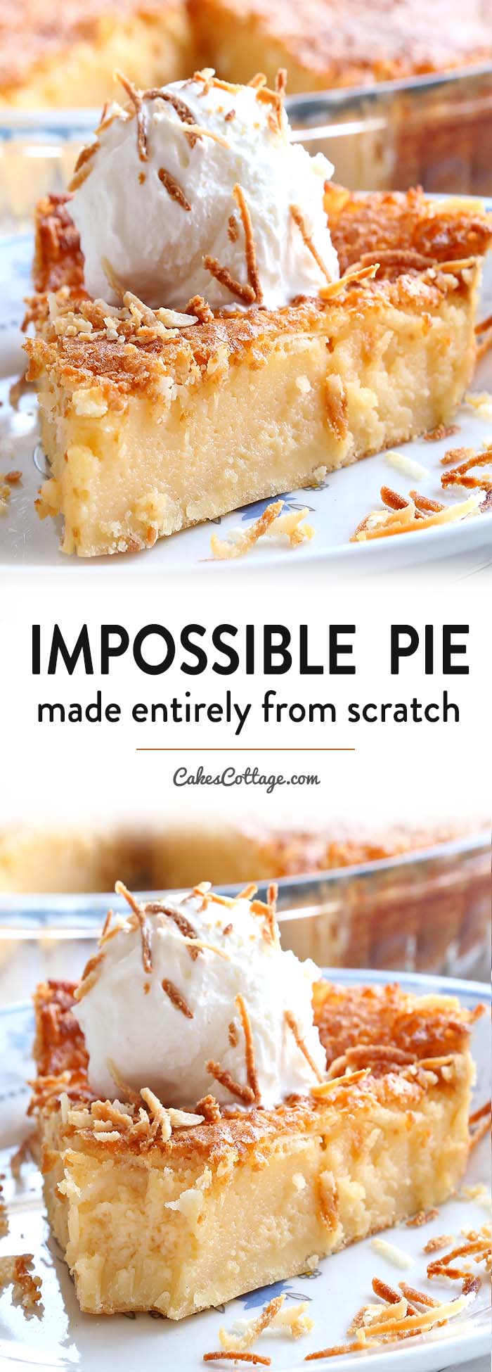 Impossible Pie is the easiest pie you will ever bake, it makes its own crust and two delicious layers while baking.!