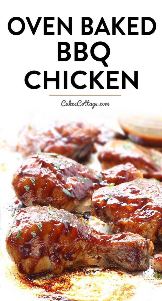 Oven Baked BBQ Chicken - Cakescottage