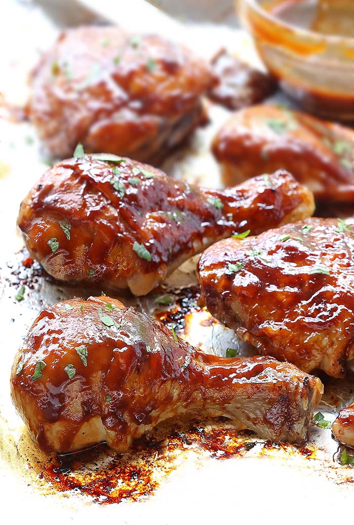 Oven Baked BBQ Chicken - Cakescottage