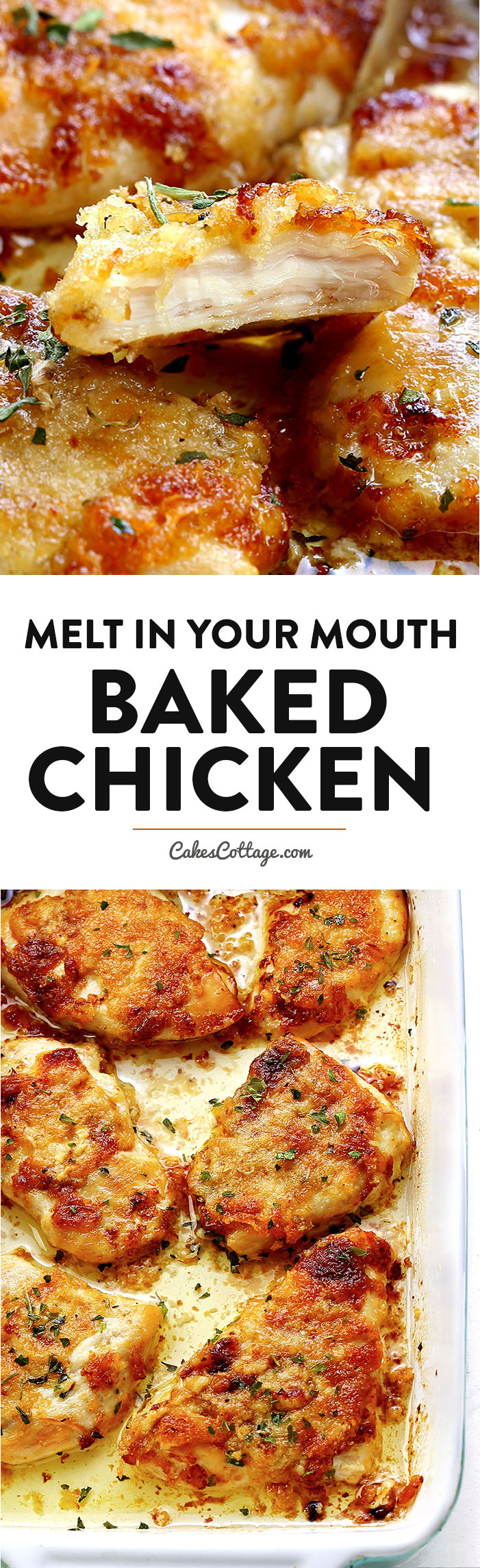 Full of flavor, moist, tender melt in your mouth chicken and best of all, simple to make! 