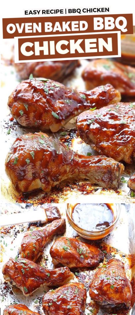 Oven Baked BBQ Chicken - Cakescottage