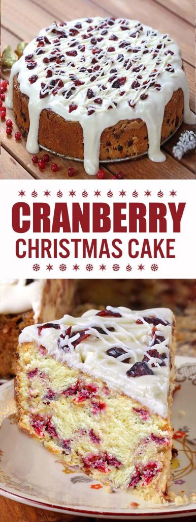 Christmas Cranberry Cake - Cakescottage