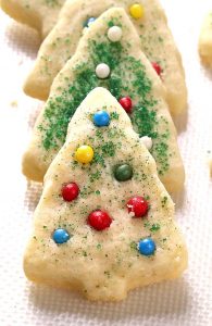 Easy Christmas Shortbread Cookies - Cakescottage